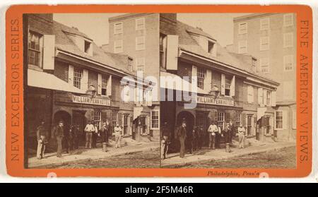 Extérieur de l'hôtel William Penn, Philadelphie, Pennsylvanie. Attribué à C.W. Woodward (cuisine américaine, 1836 - 1894, Rochester, New York) Banque D'Images