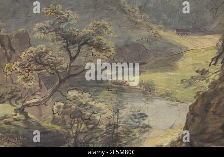 Paysage de la rivière. Johann Georg von Dillis (allemand, 1759 - 1841) Banque D'Images