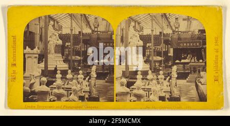 Cour grecque... London Stereoscopic Company (actif 1854 - 1890) Banque D'Images