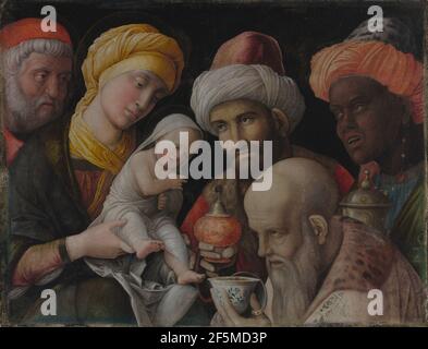 Adoration du Magi. Andrea Mantegna (italien, vers 1431 - 1506) Banque D'Images