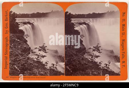 Niagara - chute en fer à cheval de Goat Island. George Barker (américain, 1844 - 1894) Banque D'Images