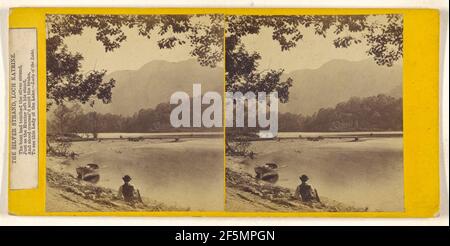 Le Silver Strand, Loch Katrine. Fabricant inconnu, britannique Banque D'Images