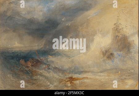 Phare de long Ship, Land's End. Joseph Mallord William Turner (britannique, 1775 - 1851) Banque D'Images