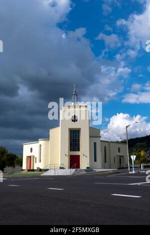 Église catholique Saint-Joseph, te Aroha, Waikato, Île du Nord, Nouvelle-Zélande Banque D'Images