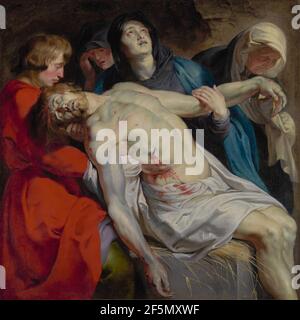 L'Entombment. Peter Paul Rubens (flamand, 1577 - 1640) Banque D'Images