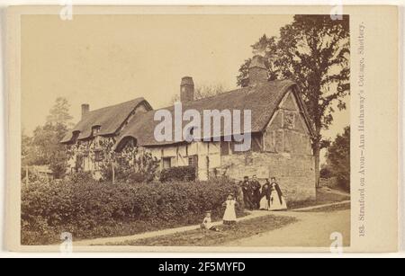 Stratford-on-Avon - Ann Hathaway's Cottage, Shottery. Francis Bedford (anglais, 1815/1816 - 1894) Banque D'Images