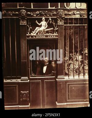 25, rue des blancs Manteaux (café, rue des blancs Manteaux). Eugène Atget (français, 1857 - 1927) Banque D'Images