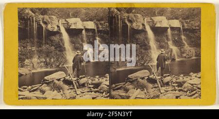 Les Glens des Catskills. Le Bastion Fall, Kauterskill Glen, près de la Maison Laurel. Edward et Henry T. Anthony & Co. (American, fondée en 1862, fusionnée en 1902) Banque D'Images