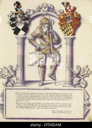 Eitelfriedrich III Hohenzollern. Jörg Ziegler (allemand, début du XVIe siècle - 1574/1577) Banque D'Images