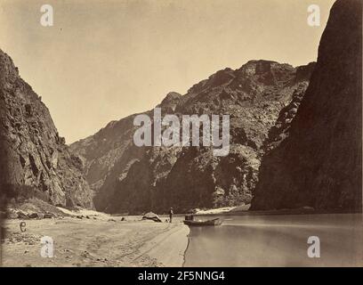 Black Cañon, fleuve Colorado, vue au-dessus de Mirror Bar. Timothy H. O'Sullivan (américain, vers 1840 - 1882) Banque D'Images