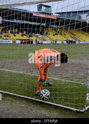 Livingston, Écosse - 5 mars 2014 : les U19s hommes d'Écosse jouent contre les U19s hommes de Suisse à Livingston. Banque D'Images