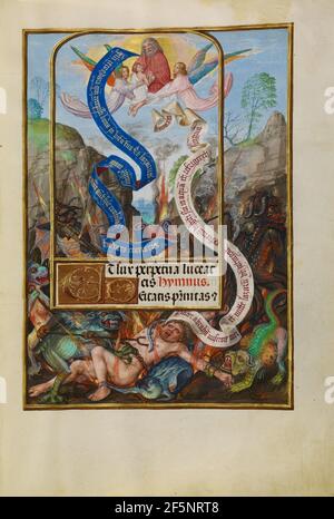 L'âme de Lazare portée à Abraham. Maître de James IV d'Écosse (flamand, avant 1465 - vers 1541) Banque D'Images