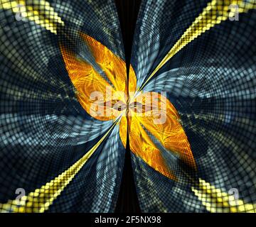 Fractale générée par ordinateur d'art pour l'art créatif, design et de divertissement Banque D'Images