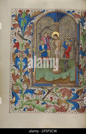 La flagellation. Maître des heures de Lee (flamand, actif vers 1450 - 1470) Banque D'Images