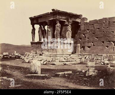 Caraïbes du Temple de l'Erechteion - Athenes. Félix Bonfils (français, 1831 - 1885) Banque D'Images