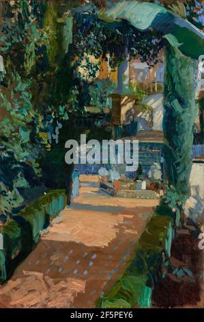 Cour des danses, Alcázar, Séville. Joaquín Sorolla y Bastida (espagnol, 1863 - 1923) Banque D'Images