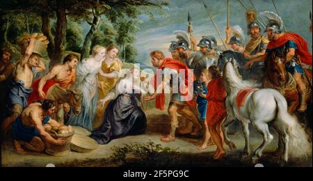 David Meeting Abigail. Atelier de Peter Paul Rubens (flamand, 1577 - 1640) Banque D'Images