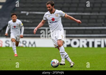 MILTON KEYNES, ROYAUME-UNI. 27 MARS : les donons de Milton Keynes seront Grigg lors de la deuxième moitié de la Sky Bet League un match entre les donons de MK et les Doncaster Rovers au stade MK, Milton Keynes, le samedi 27 mars 2021. (Credit: John Cripps | MI News) Credit: MI News & Sport /Alay Live News Banque D'Images