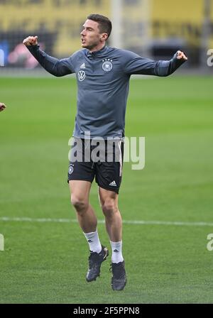 Robin Gosens. GES/Fussball/DFB-final Training Bucarest, l'équipe, 27.03.2021 football: Training, entraînement équipe nationale allemande, Bucarest, Roumanie, 27 mars 2021 | utilisation dans le monde entier Banque D'Images