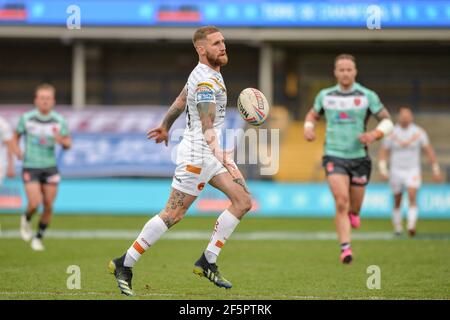 Leeds, Angleterre - 26 mars 2021 - Dragons catalan Sam Tomkins en action pendant la rugby à XV Betfred Super League Round 1 Dragons catalan vs Hull Kingston Rovers au stade Emerald Headingley, Leeds, Royaume-Uni Dean Williams/Alay Live News Banque D'Images