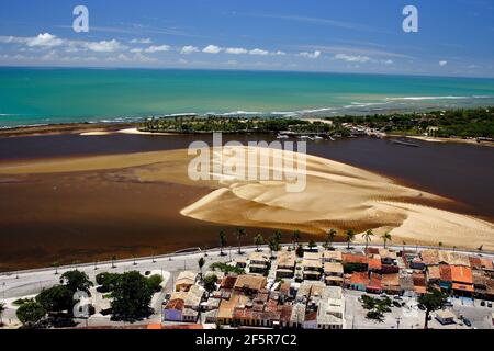 porto seguro, bahia / brésil - 9 juin 2007 : vue aérienne de la ville de Porto Seguro, dans le sud de Bahia. *** Légende locale *** Banque D'Images