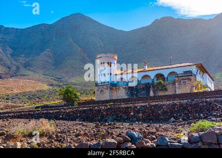 Casa Winter à la péninsule de Jandia, Fuentevertura, îles Canaries, Espagne. Banque D'Images