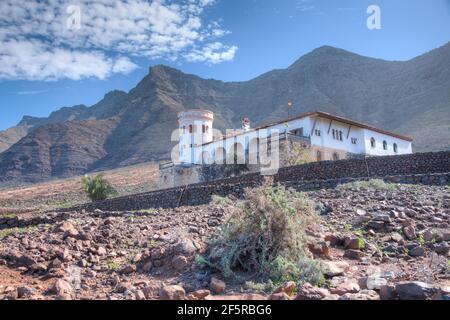 Casa Winter à la péninsule de Jandia, Fuentevertura, îles Canaries, Espagne. Banque D'Images