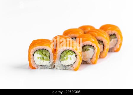 sushi japonais sur une assiette Banque D'Images