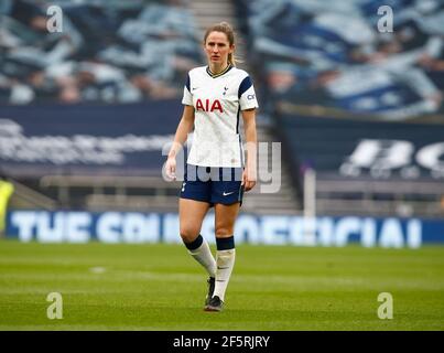 Londres, Royaume-Uni. 27 mars 2021. EDGWARE, ANGLETERRE - MARS 27: Abbie McManus de Tottenham Hotspur Women (sur prêt de Manchester United) pendant FA Women's Spur League betweenTottenham Hotspur et Arsenal Women au Tottenham Hotspur Stadium, Londres, Royaume-Uni le 27 mars 2021 crédit: Action Foto Sport/Alay Live News Banque D'Images