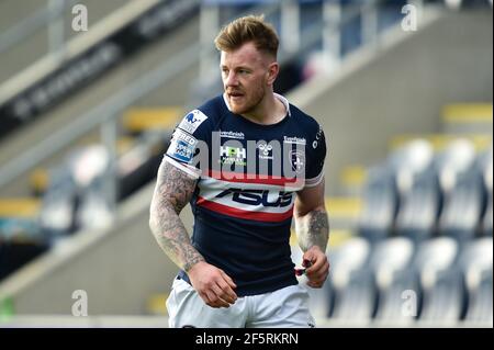 Leeds, Royaume-Uni. 27 mars 2021. Tom Johnstone (2) de Wakefield Trinity pendant le match à Leeds, Royaume-Uni le 3/27/2021. (Photo de Richard long/News Images/Sipa USA) crédit: SIPA USA/Alay Live News Banque D'Images