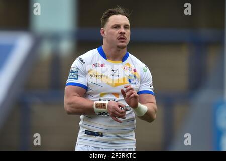 Leeds, Royaume-Uni. 27 mars 2021. James Donaldson (25) de Leeds Rhinos pendant le match à Leeds, Royaume-Uni le 3/27/2021. (Photo de Richard long/News Images/Sipa USA) crédit: SIPA USA/Alay Live News Banque D'Images