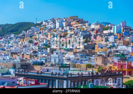 Vue aérienne de Las Palmas de Gran Canaria, îles Canaries, Espagne. Banque D'Images