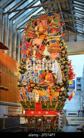 Festival Hakata Gion Yamakasa, ville de Fukuoka, Japon. Banque D'Images