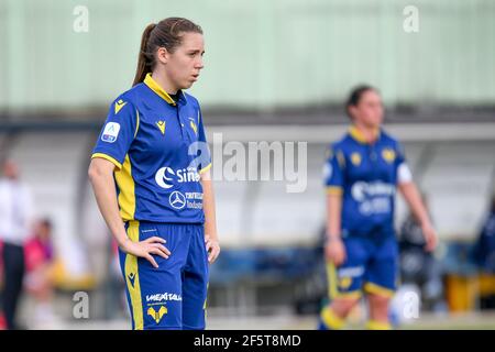 Caterina Ambrosi (Hellas Verona Women) portrait chez Hellas Verona Women vs ACF Fiorentina femminile, italien f - photo .LiveMedia/Ettore Griffoni Banque D'Images