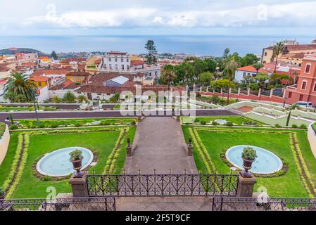 Jardin Victoria à la ville de la Orotava à Tenerife, îles Canaries, Espagne. Banque D'Images