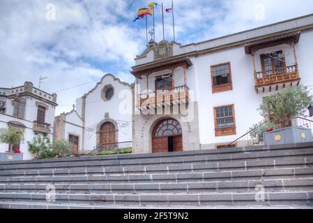 Hôtel de ville à Icod de los Vinos, Tenerife, îles Canaries, Espagne. Banque D'Images