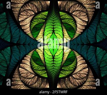 Fractale générée par ordinateur d'art pour l'art créatif, design et de divertissement Banque D'Images