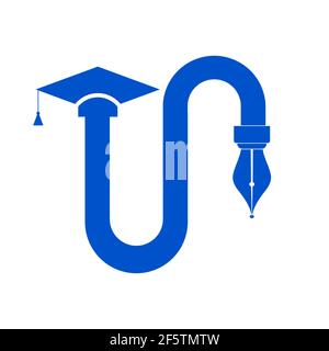 Logo vecteur éducation. Illustration de Vecteur