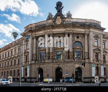 Musée de la communication dans le bâtiment néo-baroque historique de Leipziger Straße 16, Mitte, Berlin. Fondée en 1872 comme musée postal. Banque D'Images