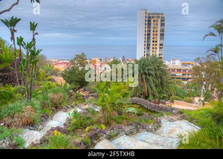 Parc Taoro à Puerto de la Cruz, Tenerife, îles Canaries, Espagne . Banque D'Images