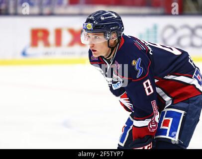 Gustav Forsling, club de hockey de Linköping, Linköping. Banque D'Images