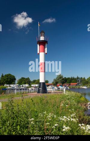 Port de Barssel, Basse-Saxe, Allemagne Banque D'Images