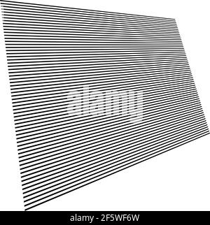 Lignes, rayures en perspective 3d. Lignes se volatilisant à l'horizon. Ligne angulaire dynamique : illustration vectorielle, graphiques clip art Illustration de Vecteur
