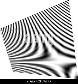 Lignes, rayures en perspective 3d. Lignes se volatilisant à l'horizon. Ligne angulaire dynamique : illustration vectorielle, graphiques clip art Illustration de Vecteur