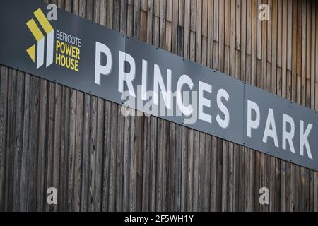 Dartford, Royaume-Uni. 28 mars 2021. Stade de Princes Park pendant le match de championnat féminin FA entre London City Lionesses et Charlton à Princes Park à Dartford Credit: SPP Sport Press photo. /Alamy Live News Banque D'Images