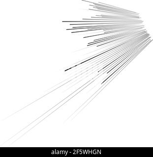 Lignes, rayures en perspective 3d. Lignes se volatilisant à l'horizon. Ligne angulaire dynamique : illustration vectorielle, graphiques clip art Illustration de Vecteur