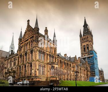 GLASGOW, ÉCOSSE - 03 AVRIL 2016 : plusieurs sites de l'université ont été utilisés comme lieu de tournage pour le populaire spectacle télévisé Outlander. Banque D'Images