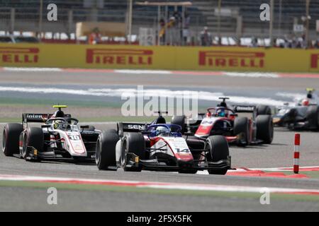 14 Beckmann David (ger), Charouz Racing System, Dallara F2, action lors du 1er tour du Championnat de Formule 2 2021 de la FIA du 26 au 28 mars 2021 sur le circuit international de Bahreïn, à Sakhir, Bahreïn - photo Frédéric le Floc?h / DPPI Banque D'Images