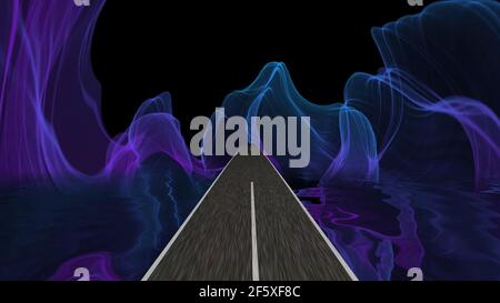 Entrer dans le monde de l'imagination et de l'illusion Banque D'Images