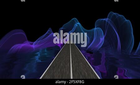 Entrer dans le monde de l'imagination et de l'illusion Banque D'Images